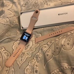 rose gold apple watch series one 38mm
